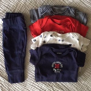 Newborn sport onesie set